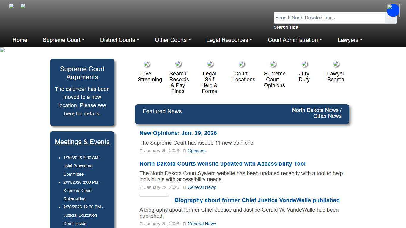North Dakota Court System